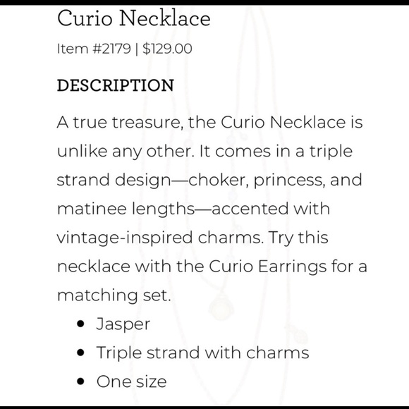 NWT | CAbi Curio Necklace 2179 - Picture 2 of 5